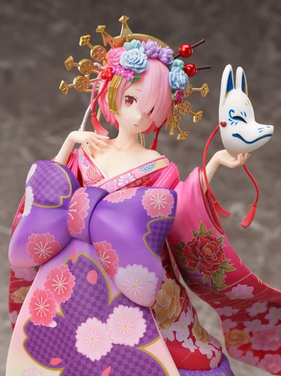 Re Zero Starting Life in Another World F Nex Ram (Parade of the Oiran Dochu Ver.) 1/7 Scale Figure - Image 12