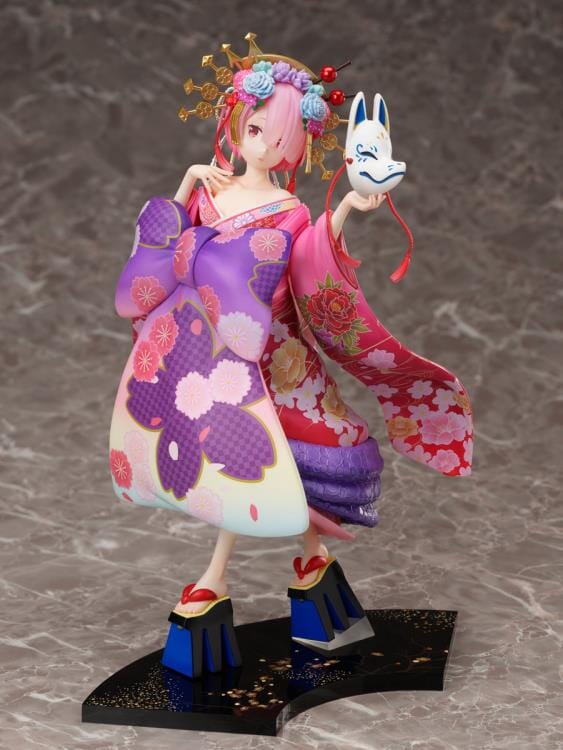 Re Zero Starting Life in Another World F Nex Ram (Parade of the Oiran Dochu Ver.) 1/7 Scale Figure - Image 2