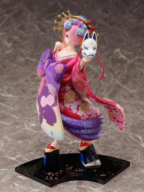 Re Zero Starting Life in Another World F Nex Ram (Parade of the Oiran Dochu Ver.) 1/7 Scale Figure - Image 3