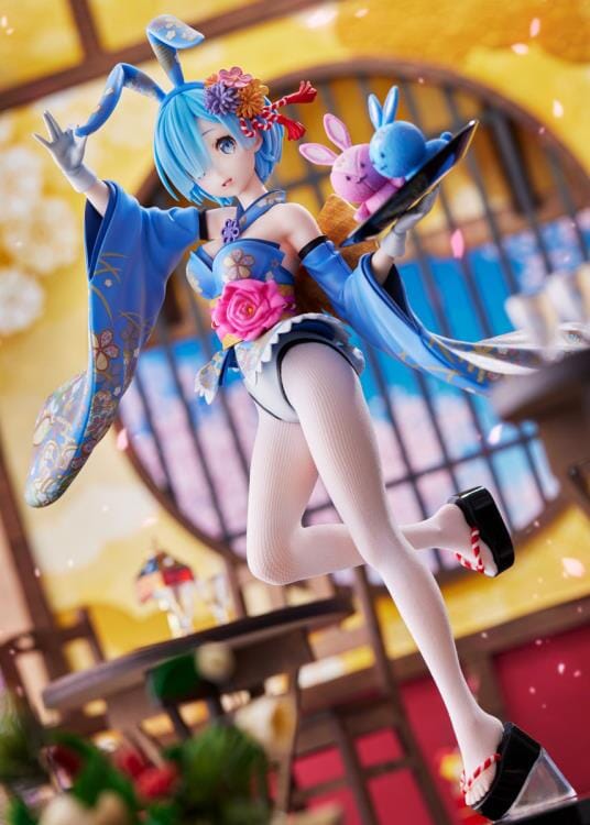 Re Zero Starting Life in Another World F Nex Rem (Wa-Bunny Ver.) 1/7 Scale Figure - Image 3
