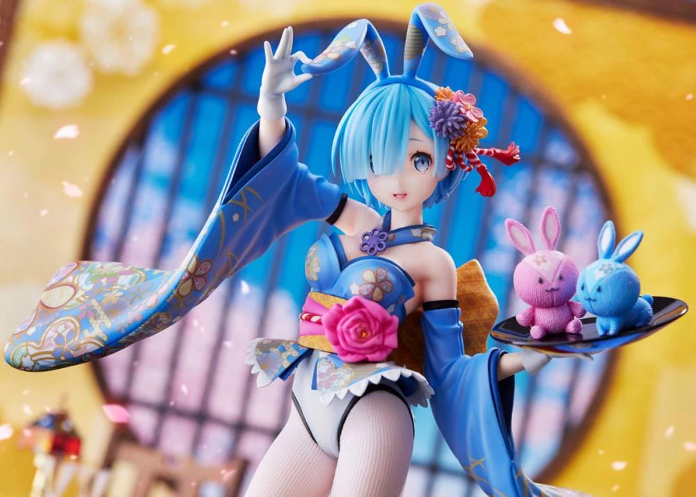 Re Zero Starting Life in Another World F Nex Rem (Wa-Bunny Ver.) 1/7 Scale Figure - Image 4