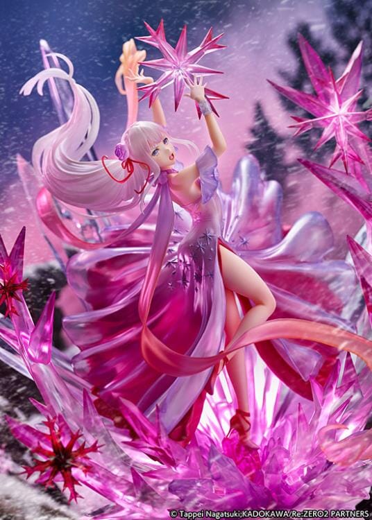 Re Zero Starting Life in Another World Frozen Emilia (Crystal Dress Ver.) 1/7 Scale Shibuya Scramble Figure - Image 14