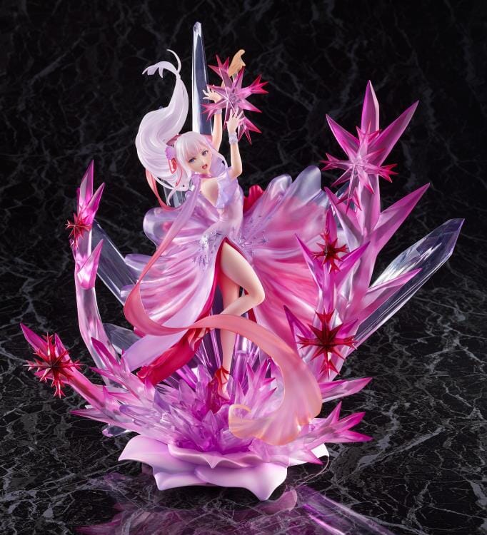 Re Zero Starting Life in Another World Frozen Emilia (Crystal Dress Ver.) 1/7 Scale Shibuya Scramble Figure - Image 5