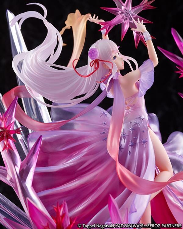 Re Zero Starting Life in Another World Frozen Emilia (Crystal Dress Ver.) 1/7 Scale Shibuya Scramble Figure - Image 7