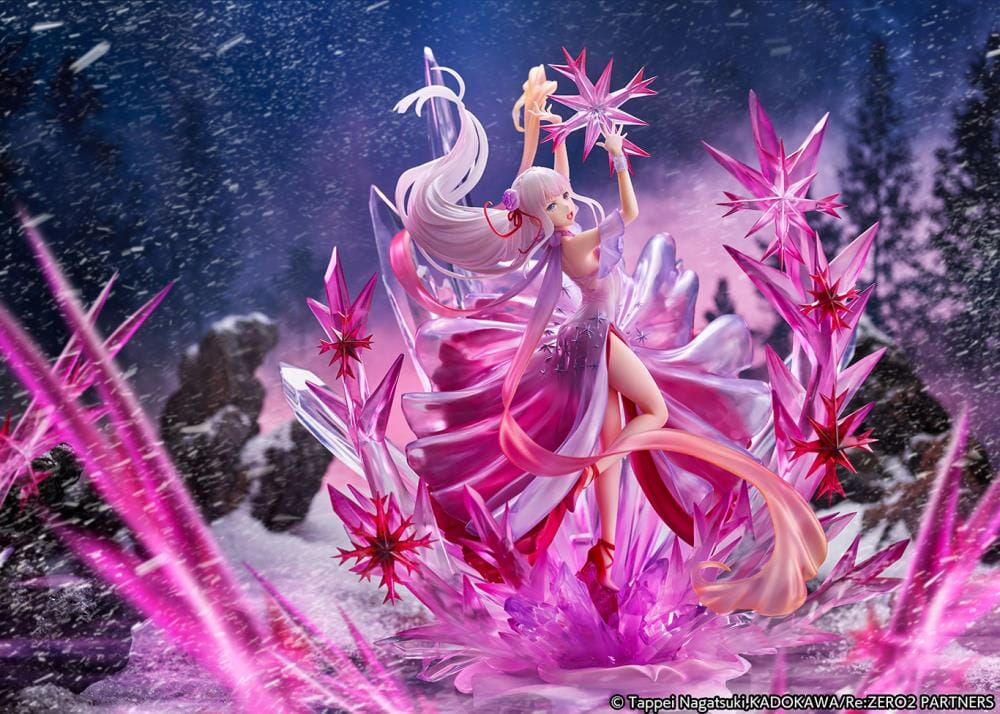 Re Zero Starting Life in Another World Frozen Emilia (Crystal Dress Ver.) 1/7 Scale Shibuya Scramble Figure - Image 9
