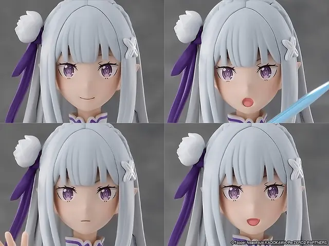 Re Zero Starting Life in Another World Kadokawa Plastic Model Series Emilia (DX Ver.) Model Kit - Image 14