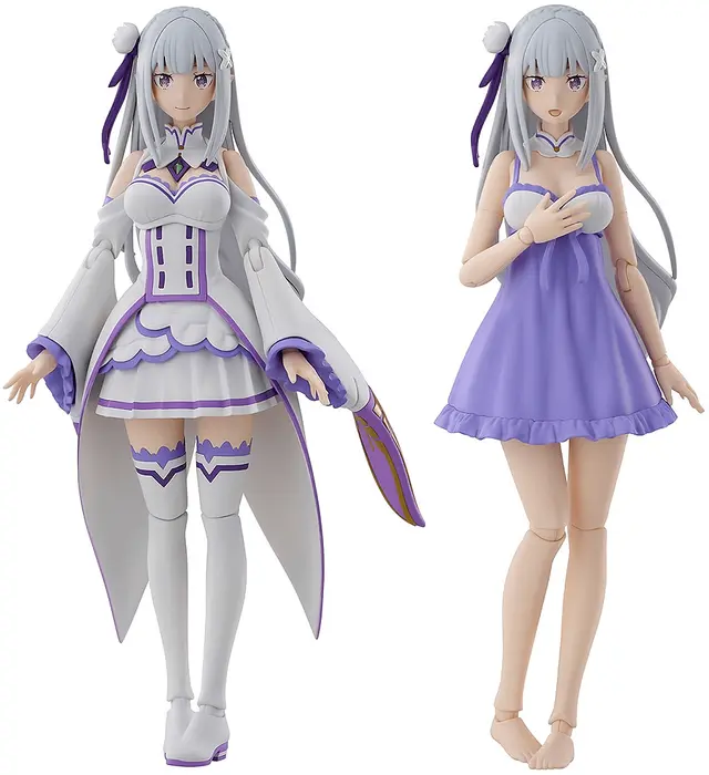 Re Zero Starting Life in Another World Kadokawa Plastic Model Series Emilia (DX Ver.) Model Kit - Image 2