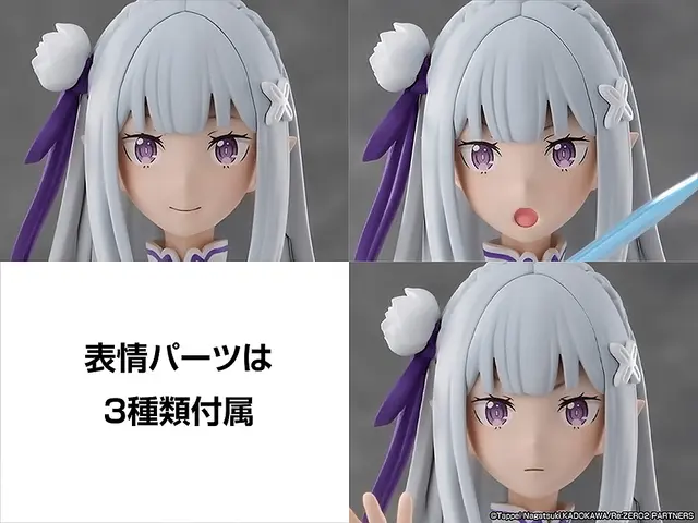 Re Zero Starting Life in Another World Kadokawa Plastic Model Series Emilia Model Kit - Image 9