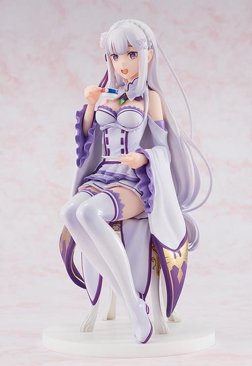 Re Zero Starting Life in Another World KD Colle Emilia (Tea Party Ver.) 1/7 Scale Figure (Reissue) - Image 3