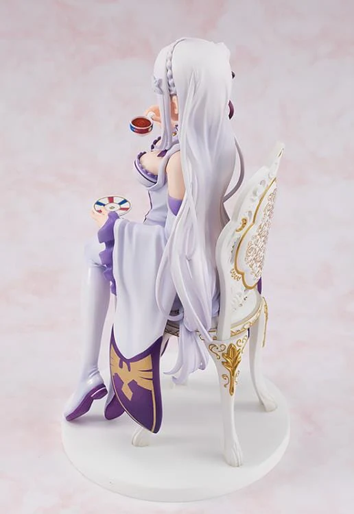 Re Zero Starting Life in Another World KD Colle Emilia (Tea Party Ver.) 1/7 Scale Figure (Reissue) - Image 6