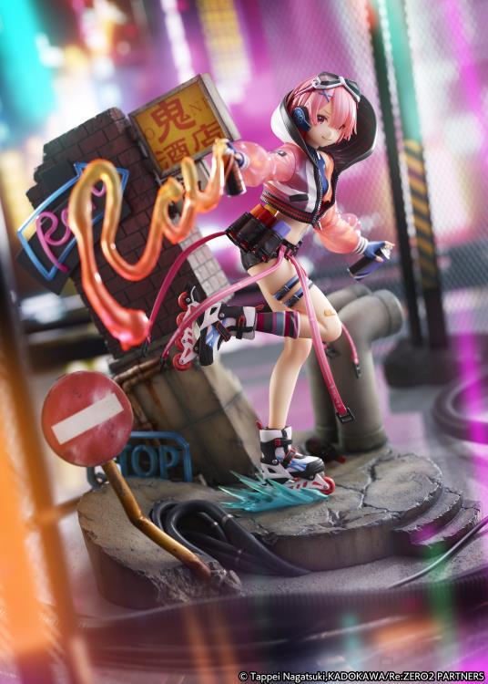 Re:Zero Starting Life in Another World Ram (Neon City Ver.) 1/7 Scale Shibuya Scramble Figure - Image 14