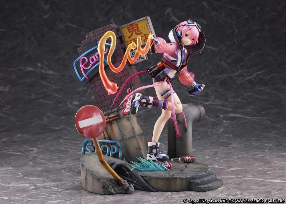 Re:Zero Starting Life in Another World Ram (Neon City Ver.) 1/7 Scale Shibuya Scramble Figure - Image 3