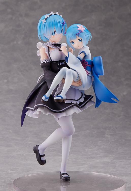 Re Zero Starting Life in Another World Rem & Childhood Rem 1/7 Scale Figure - Image 4