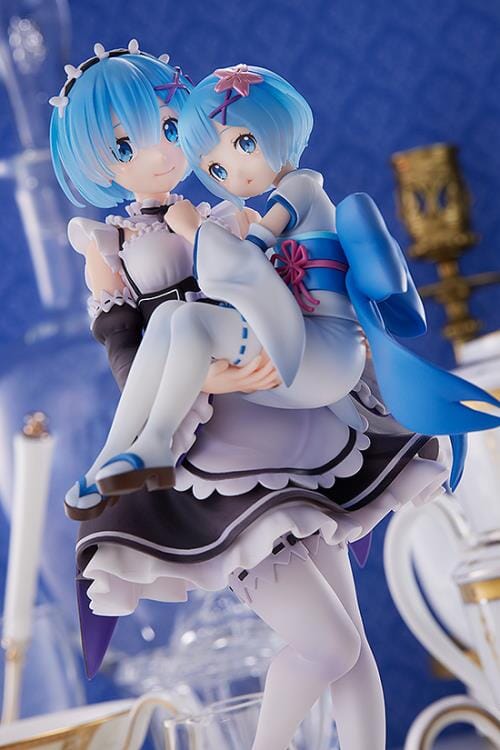 Re Zero Starting Life in Another World Rem & Childhood Rem 1/7 Scale Figure - Image 8