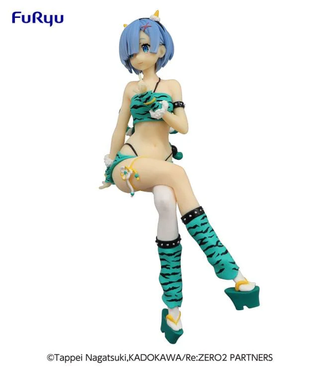 Re Zero Starting Life in Another World Rem (Demon Costume Green Ver.) Noodle Stopper Figure - Image 3