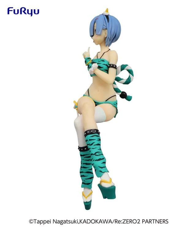 Re Zero Starting Life in Another World Rem (Demon Costume Green Ver.) Noodle Stopper Figure - Image 4