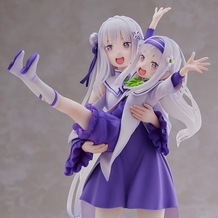 Re Zero Starting Life in Another World S-Fire Emilia & Childhood Emilia 1/7 Scale Figure - Image 10