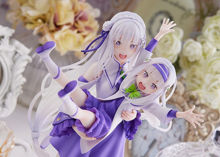 Re Zero Starting Life in Another World S-Fire Emilia & Childhood Emilia 1/7 Scale Figure - Image 4