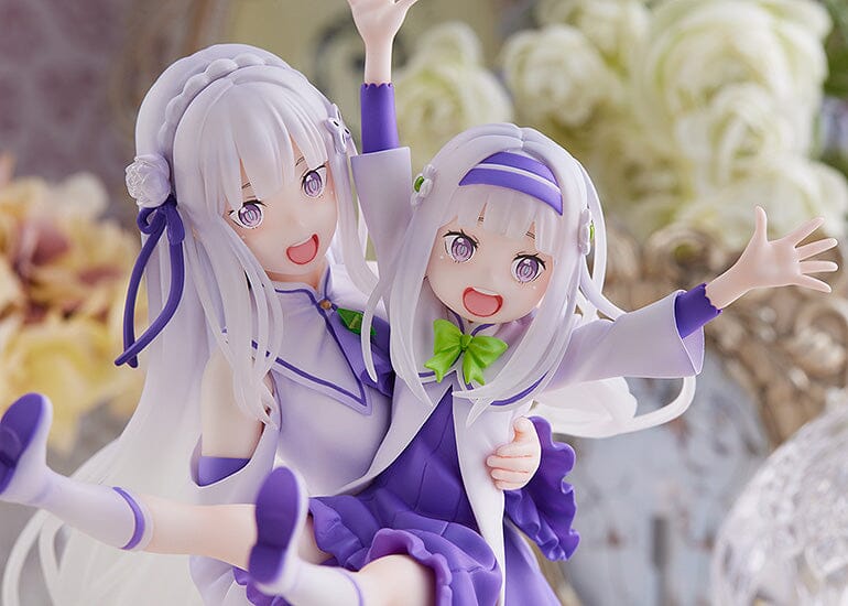 Re Zero Starting Life in Another World S-Fire Emilia & Childhood Emilia 1/7 Scale Figure - Image 5