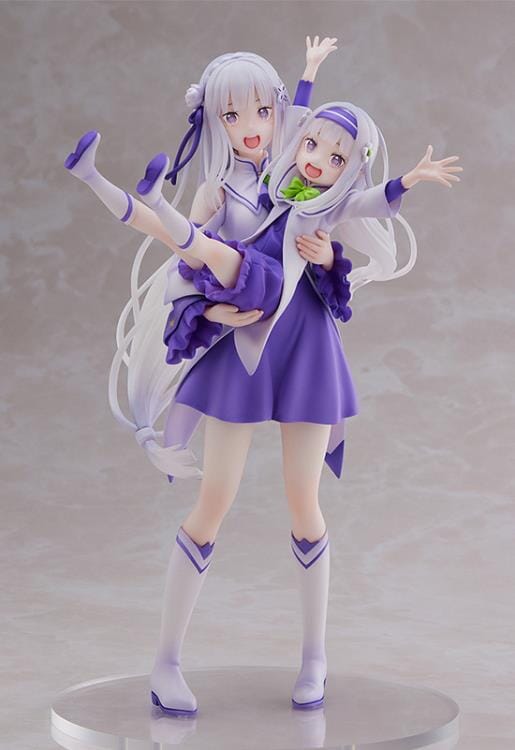 Re Zero Starting Life in Another World S-Fire Emilia & Childhood Emilia 1/7 Scale Figure - Image 6
