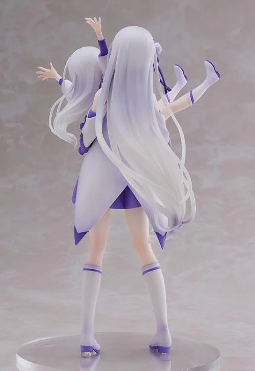Re Zero Starting Life in Another World S-Fire Emilia & Childhood Emilia 1/7 Scale Figure - Image 8