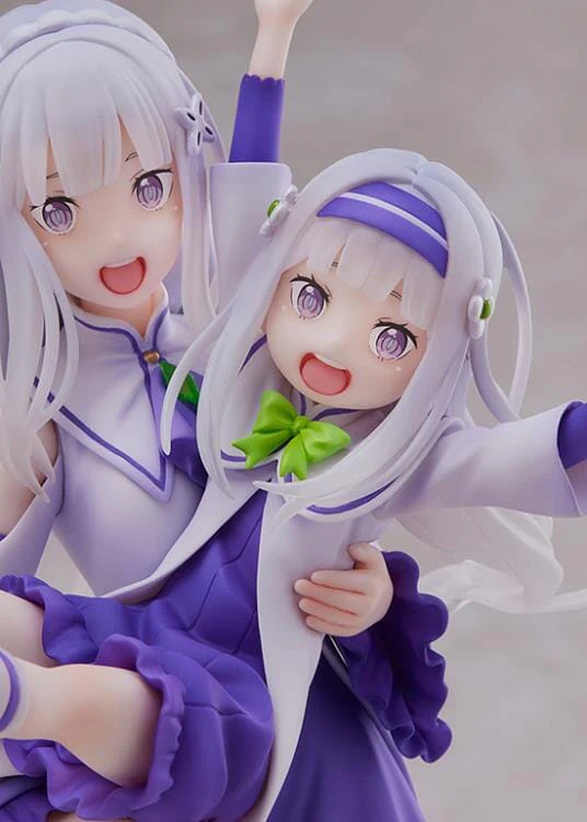 Re Zero Starting Life in Another World S-Fire Emilia & Childhood Emilia 1/7 Scale Figure - Image 9
