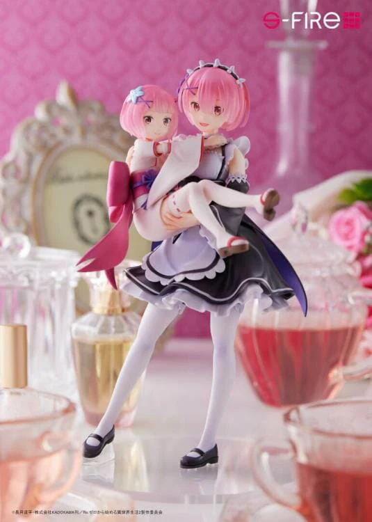 Re Zero Starting Life in Another World S-Fire Ram & Childhood Ram 1/7 Scale Figure - Image 2