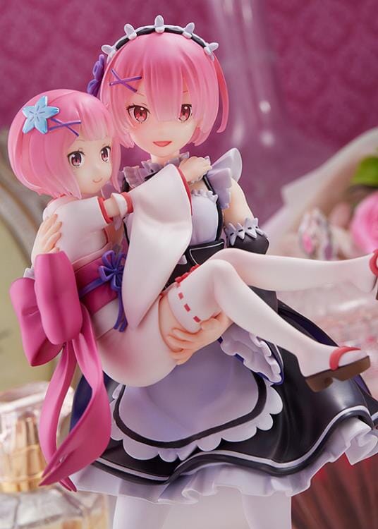 Re Zero Starting Life in Another World S-Fire Ram & Childhood Ram 1/7 Scale Figure - Image 4