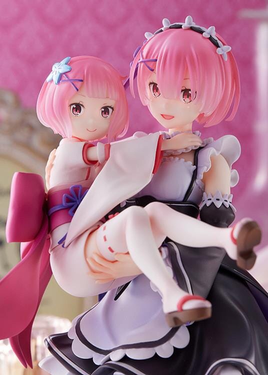 Re Zero Starting Life in Another World S-Fire Ram & Childhood Ram 1/7 Scale Figure - Image 5