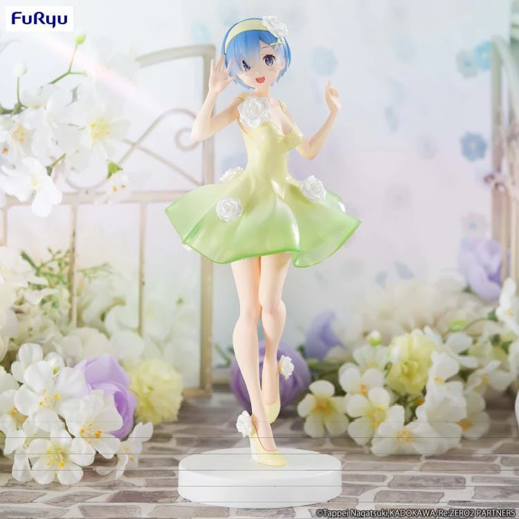 Re Zero Starting Life in Another World Trio-Try-iT Rem (Flower Dress Ver.) Figure - Image 2