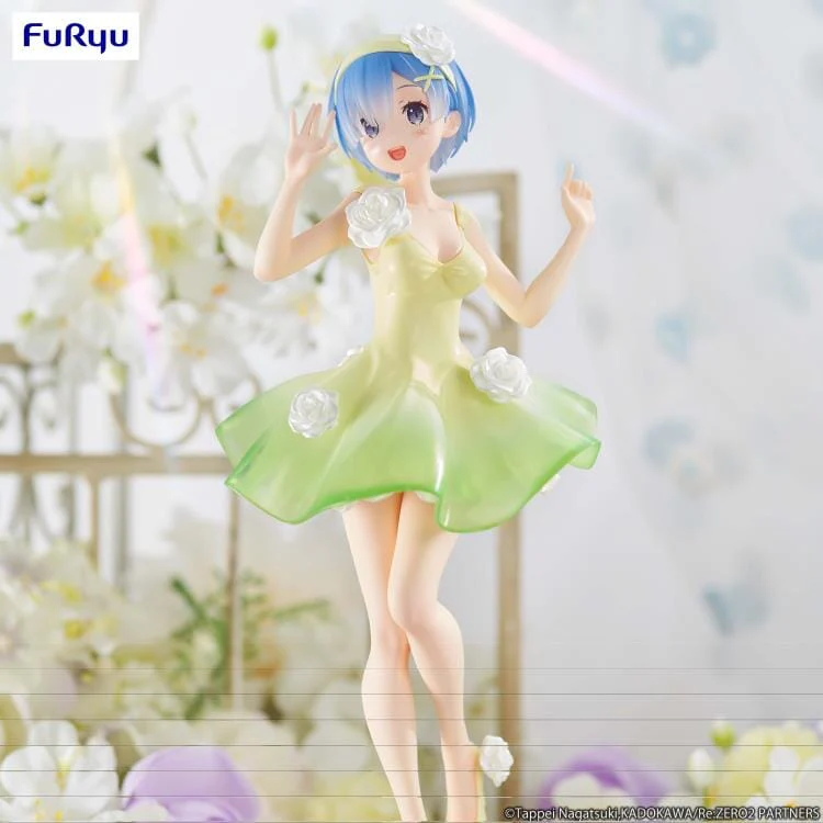 Re Zero Starting Life in Another World Trio-Try-iT Rem (Flower Dress Ver.) Figure - Image 4