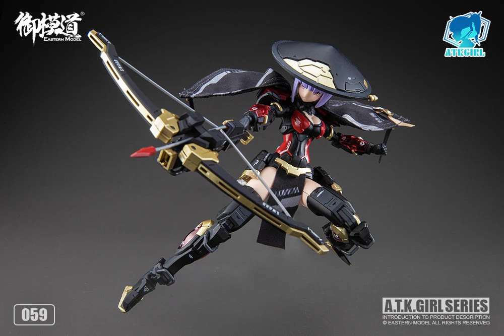 A.T.K. Girl Brocade-Clad Elite Guard (Jinyi Wei JW059 - Red Ver.) 1/12 Scale Model Kit - Image 12