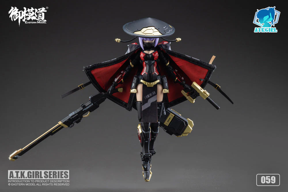 A.T.K. Girl Brocade-Clad Elite Guard (Jinyi Wei JW059 - Red Ver.) 1/12 Scale Model Kit - Image 14