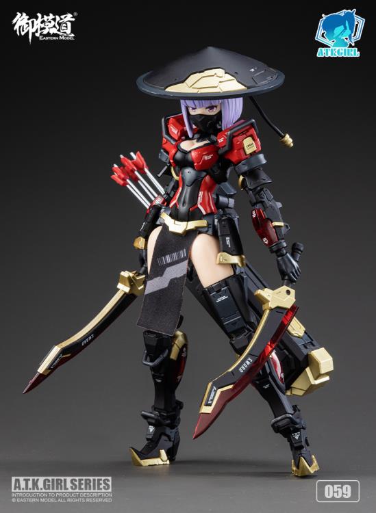 A.T.K. Girl Brocade-Clad Elite Guard (Jinyi Wei JW059 - Red Ver.) 1/12 Scale Model Kit - Image 2