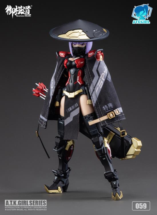 A.T.K. Girl Brocade-Clad Elite Guard (Jinyi Wei JW059 - Red Ver.) 1/12 Scale Model Kit - Image 3