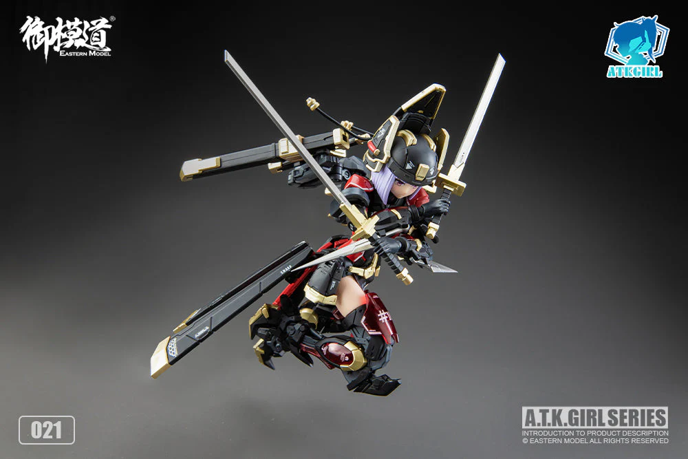 A.T.K. Girl Brocade-Clad Elite Guard (Jinyi Wei JW021 - Red Ver.) 1/12 Scale Model Kit - Image 10