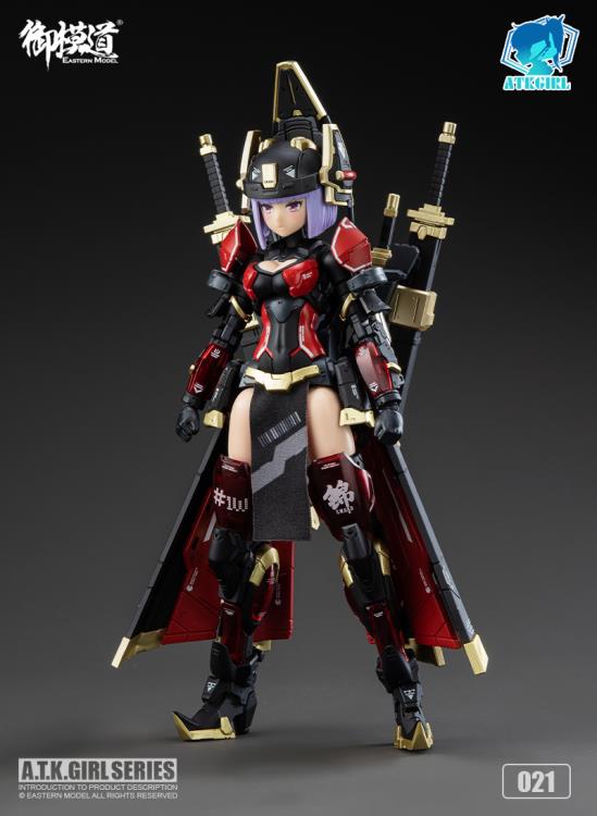 A.T.K. Girl Brocade-Clad Elite Guard (Jinyi Wei JW021 - Red Ver.) 1/12 Scale Model Kit - Image 3