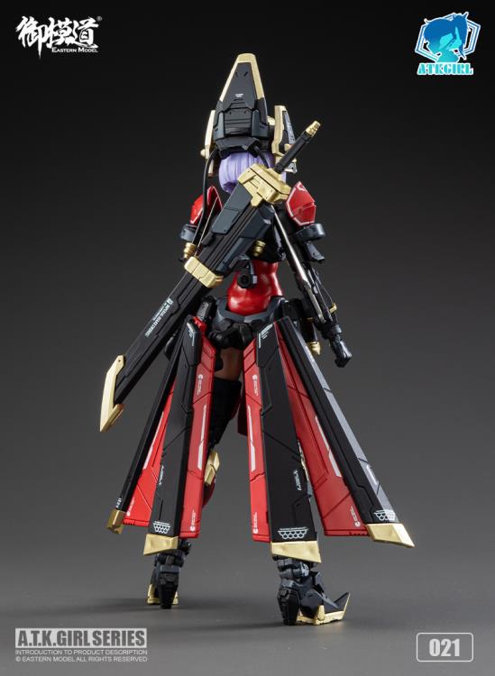 A.T.K. Girl Brocade-Clad Elite Guard (Jinyi Wei JW021 - Red Ver.) 1/12 Scale Model Kit - Image 5