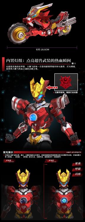 RevEvolution Super Beast Fire Armor Lin Fei & Phantom Lin Flash Model Kit - Image 9