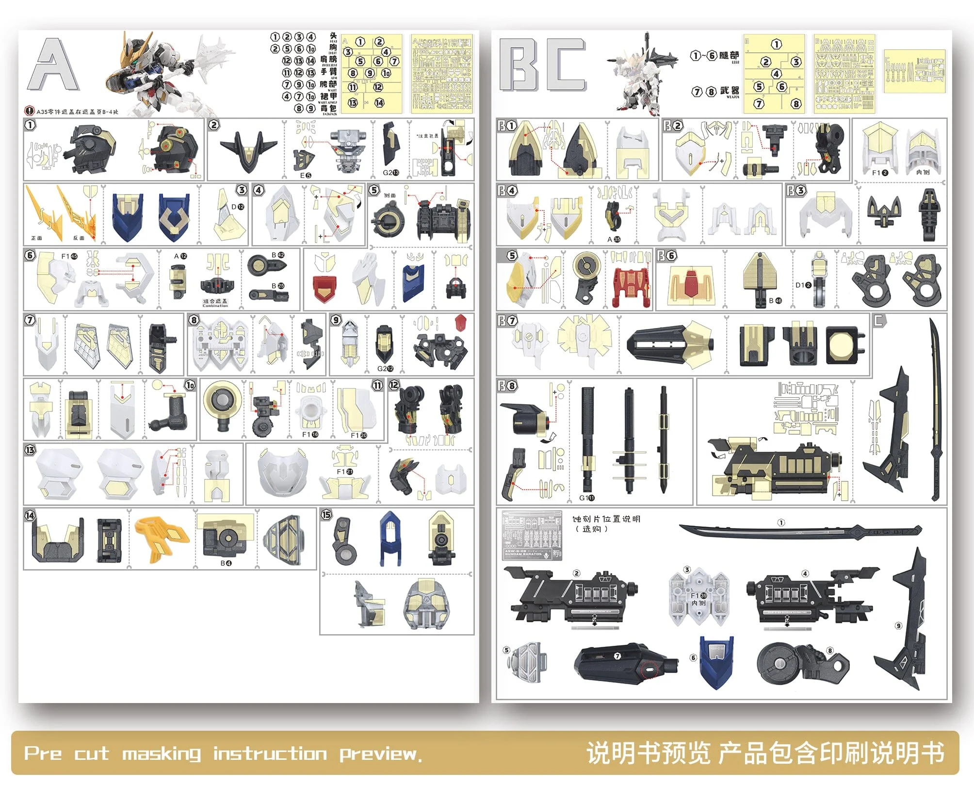 MGSD Barbatos Pre-Cut Masking - Image 12