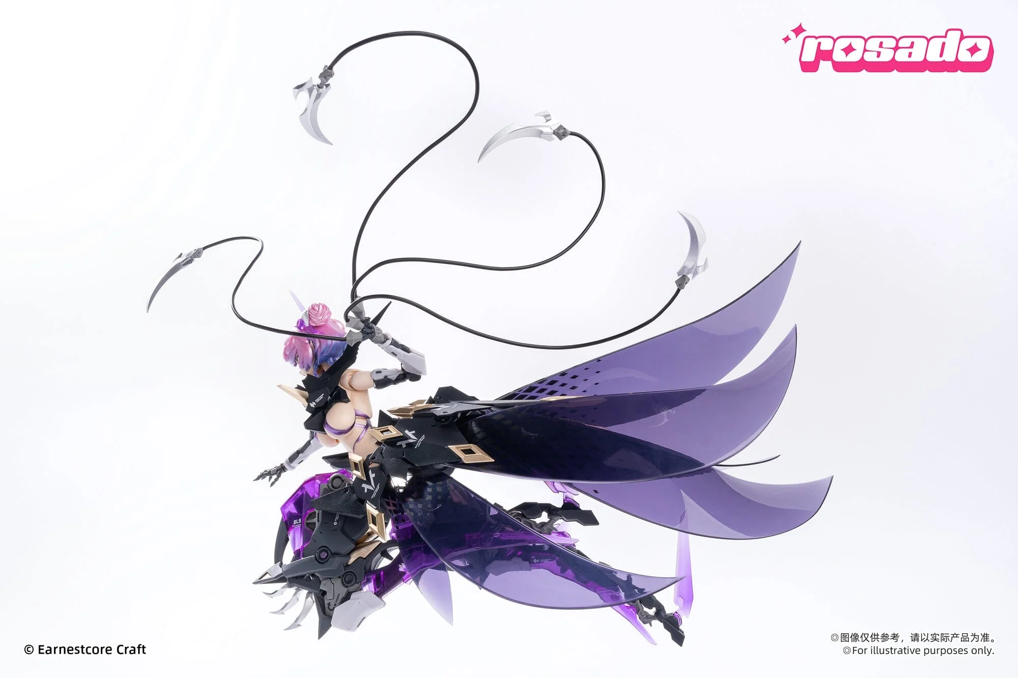 Rosado Project Starflower Black Iris 1/10 Scale Action Figure - Image 10