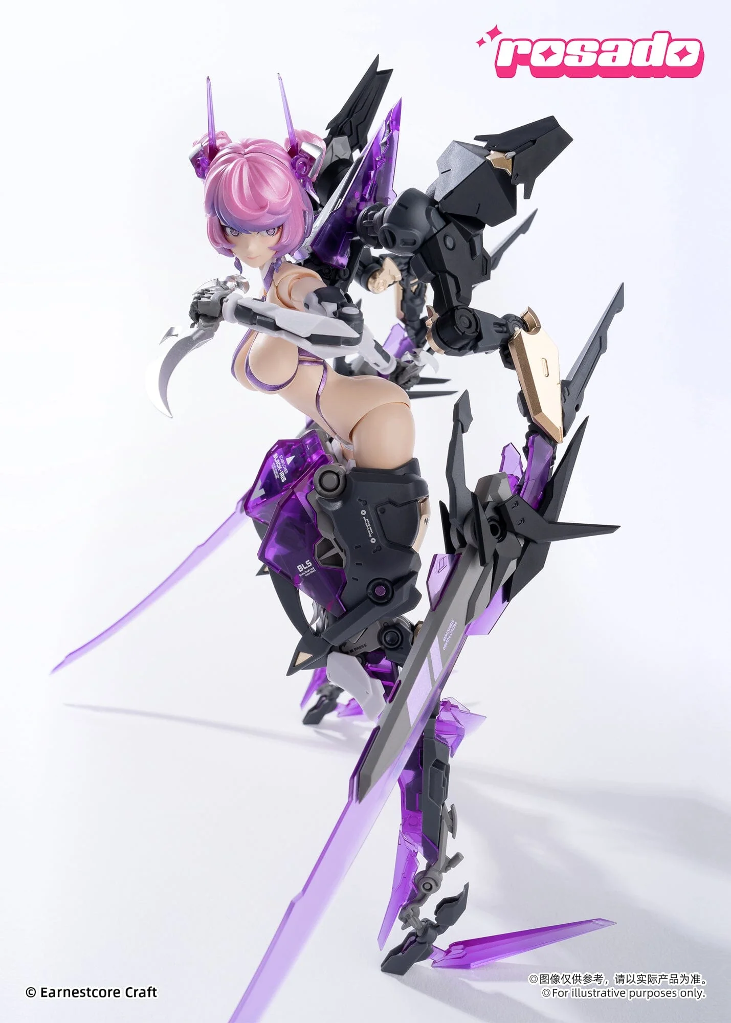 Rosado Project Starflower Black Iris 1/10 Scale Action Figure - Image 12