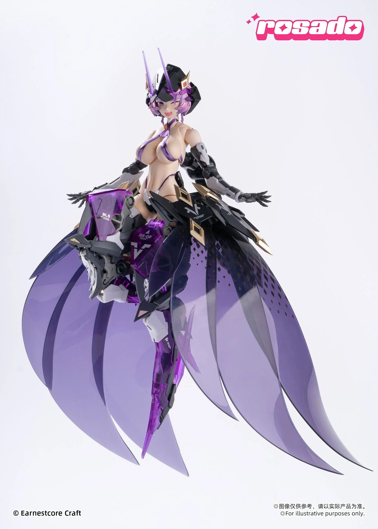 Rosado Project Starflower Black Iris 1/10 Scale Action Figure - Image 13