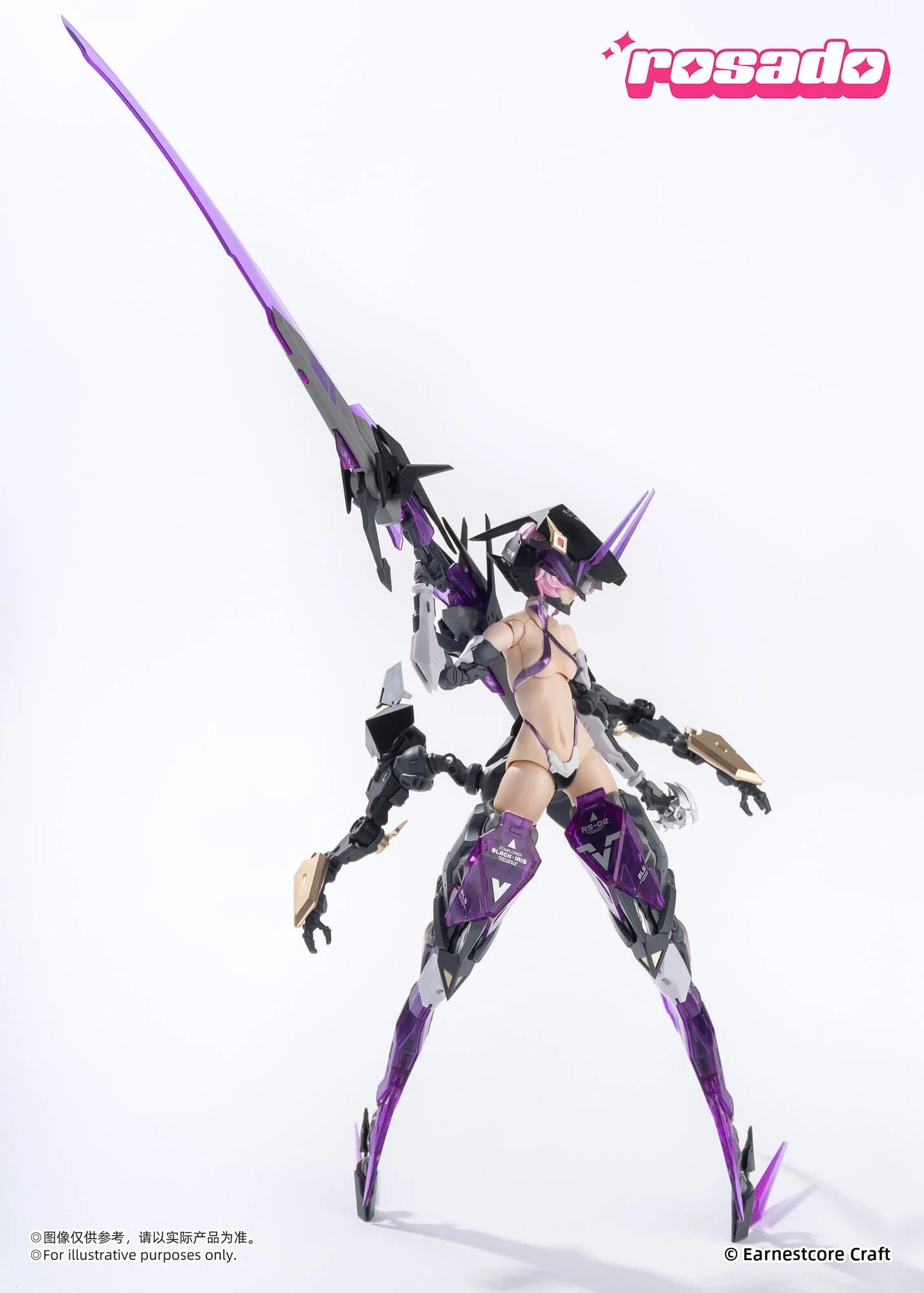 Rosado Project Starflower Black Iris 1/10 Scale Action Figure - Image 14