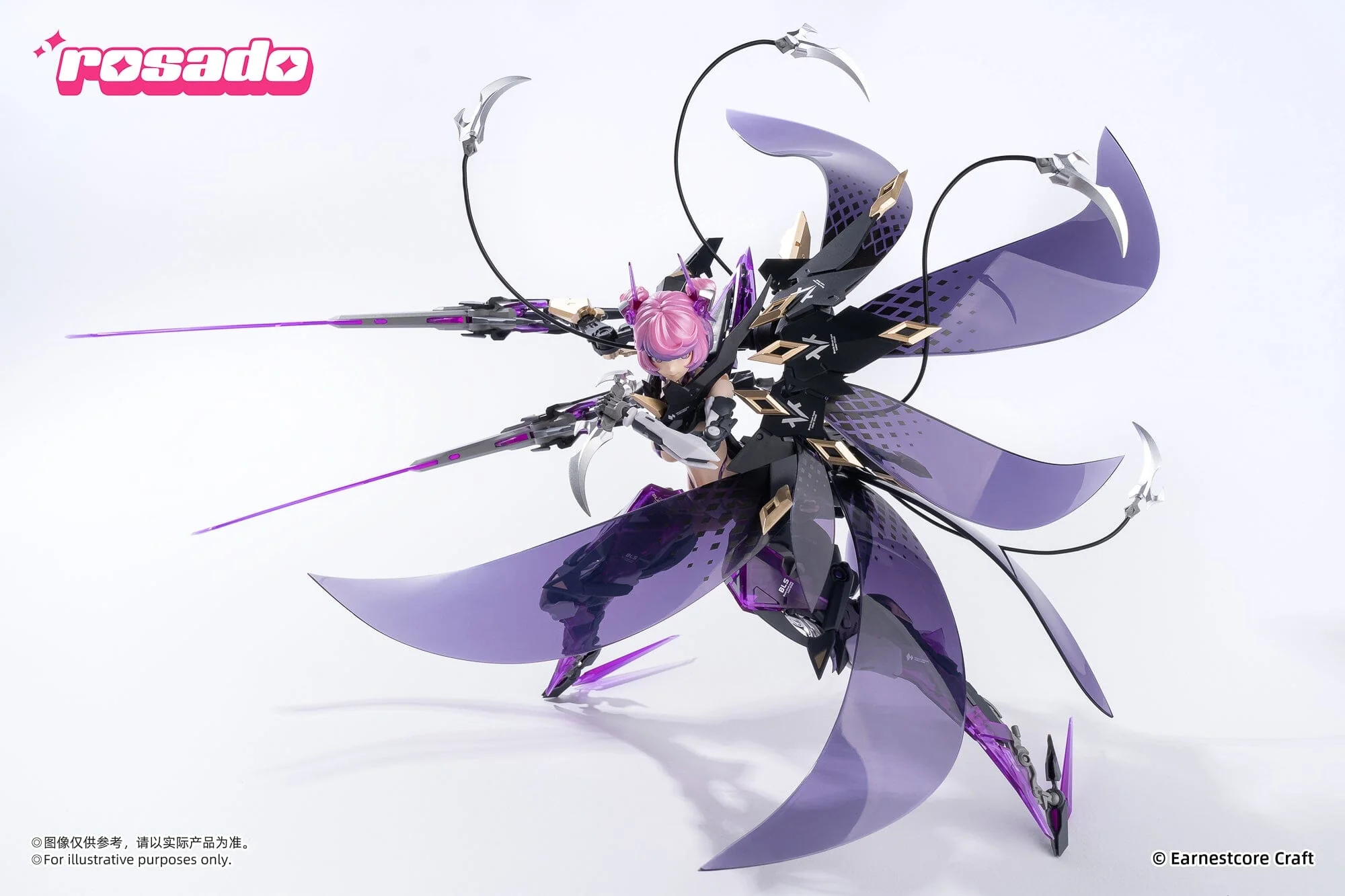 Rosado Project Starflower Black Iris 1/10 Scale Action Figure - Image 15
