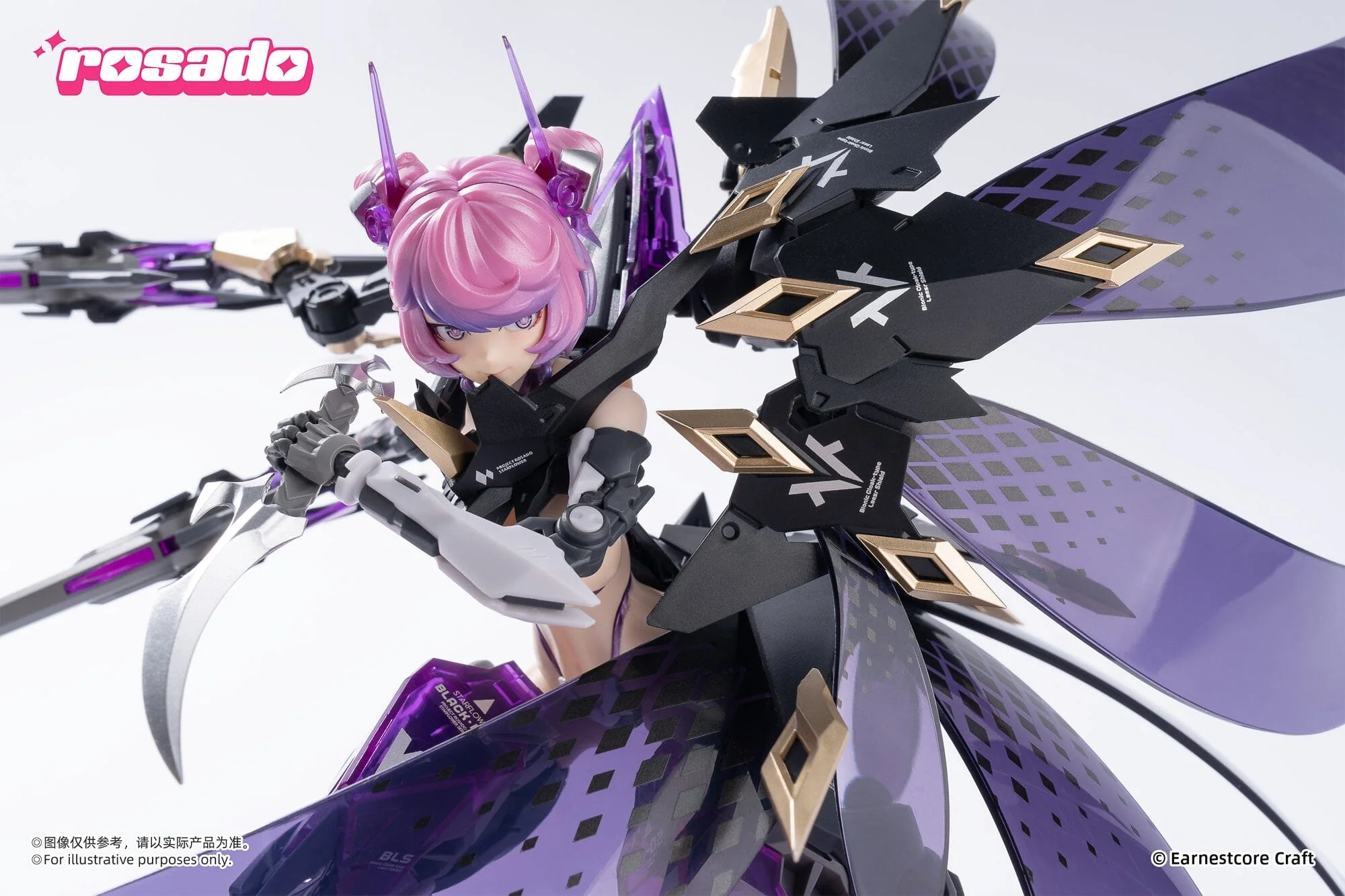 Rosado Project Starflower Black Iris 1/10 Scale Action Figure - Image 16