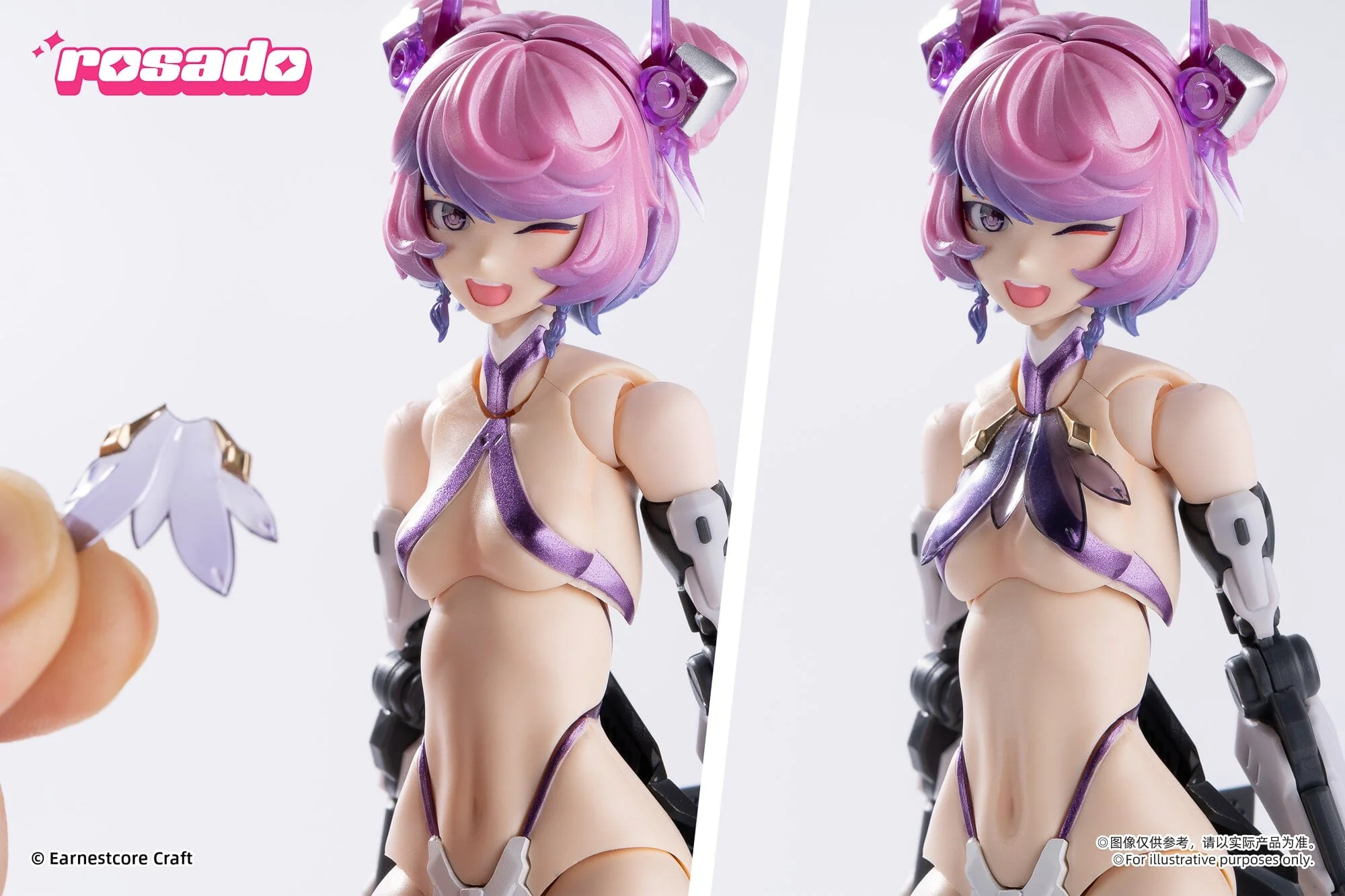 Rosado Project Starflower Black Iris 1/10 Scale Action Figure - Image 21
