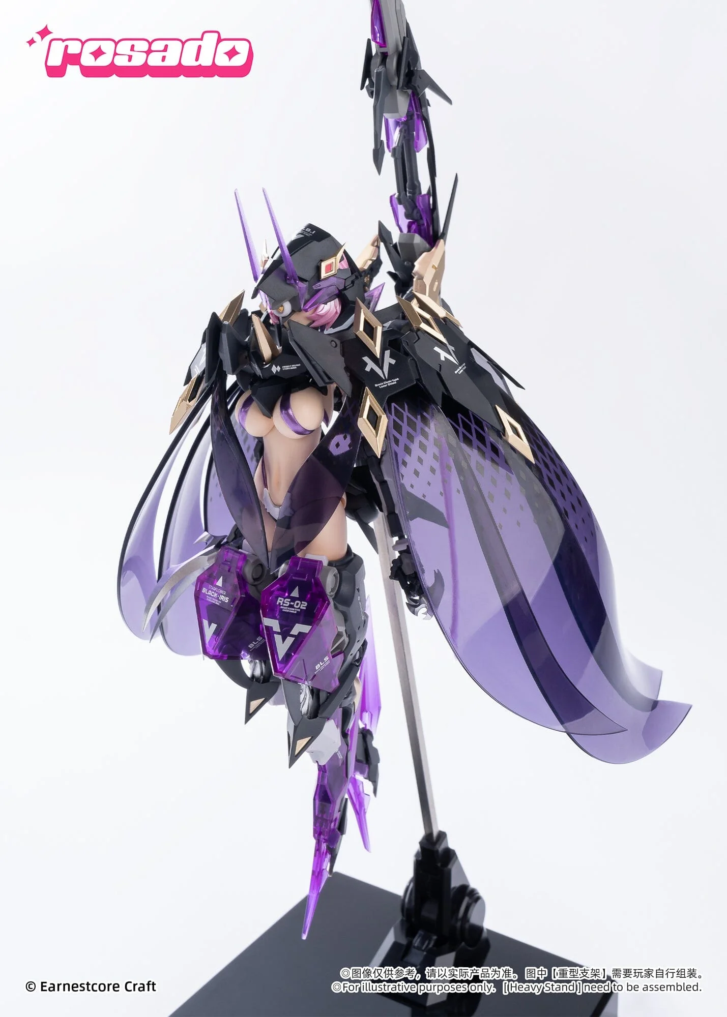Rosado Project Starflower Black Iris 1/10 Scale Action Figure - Image 3