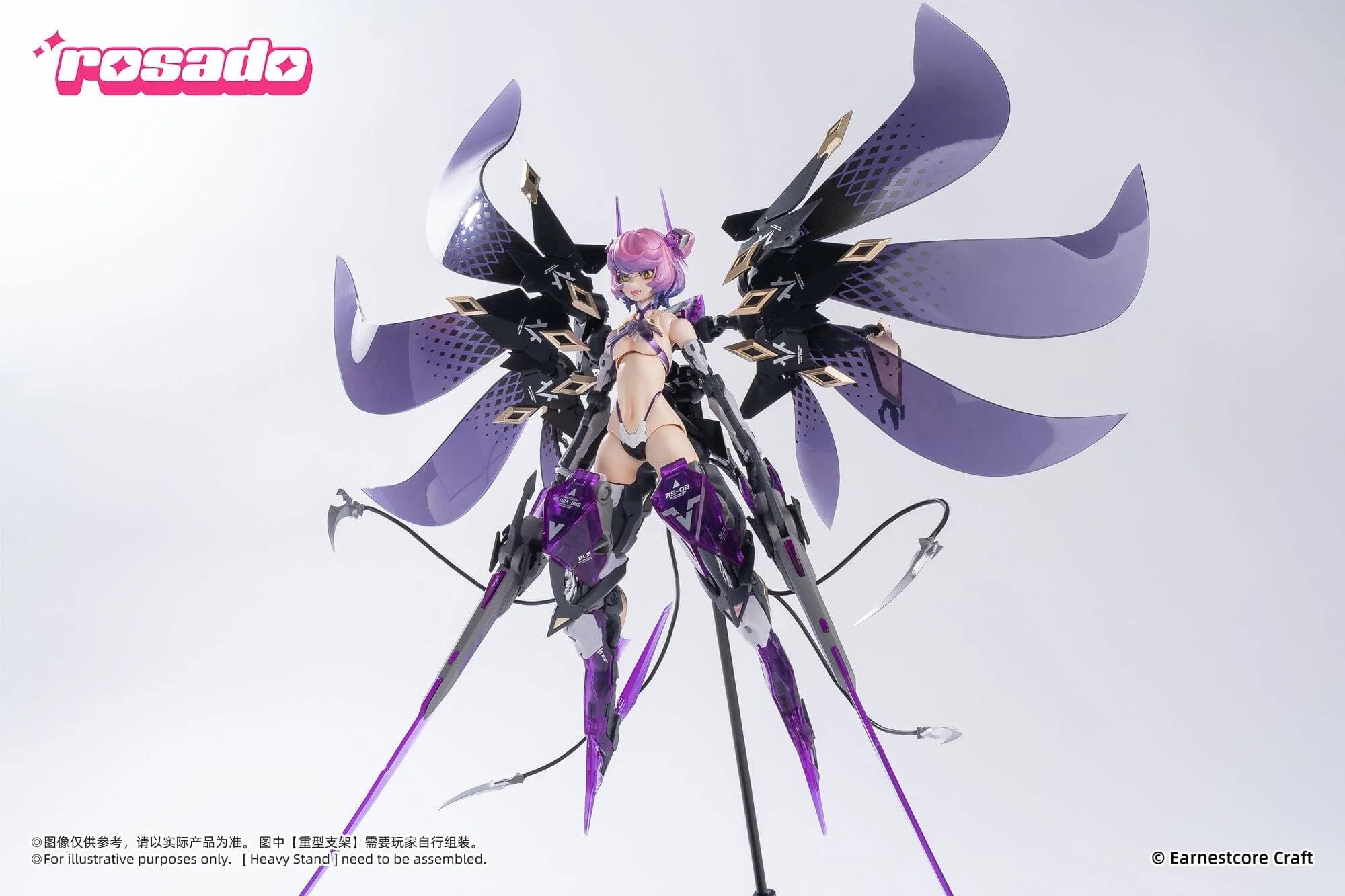 Rosado Project Starflower Black Iris 1/10 Scale Action Figure - Image 5