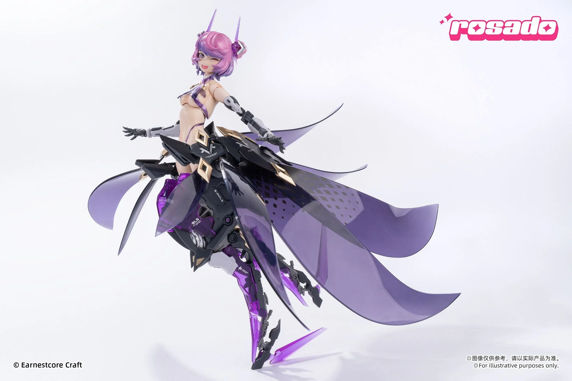 Rosado Project Starflower Black Iris 1/10 Scale Action Figure - Image 9